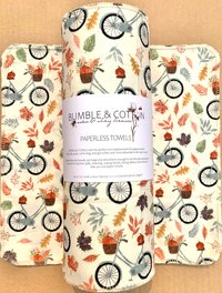 Fall Bicycles Paperless Towels || Unpaper Towels || Eco Sustainable Kitchen