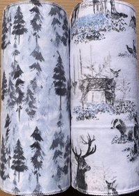 Snow Forest Trio Paperless Towels || Unpaper Towels || Zero Waste Kitchen Gifts 12x12 Sheets