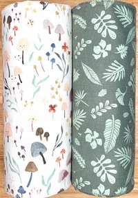 ORGANIC Trio Paperless Towels ||Mushrooms & Botanicals || Unpaper Towels || GOT Certified 12x12 Sheets || Eco-Friendly Gift
