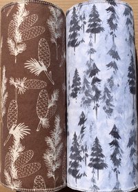 Snow Forest Trio Paperless Towels || Unpaper Towels || Zero Waste Kitchen Gifts 12x12 Sheets