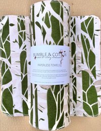 Trees Paperless Towels || Unpaper Towels || Eco Kitchen Gift Botanical || 12x12 Sheets