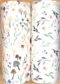 ORGANIC Trio Paperless Towels ||Mushrooms & Botanicals || Unpaper Towels || GOT Certified 12x12 Sheets || Eco-Friendly Gift