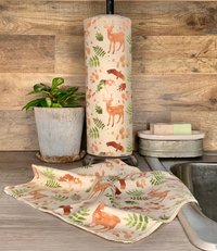 Wildlife & Ferns Paperless Towels || Unpaper Towels || Zero-Waste Kitchen Gift || 12x12 Sheets