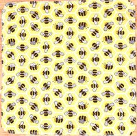 Bee’s On Honeycomb Paperless Towels || 12 Unpaper Towels w/Bee print || Washable Bee Baby Wipes || Bee Towelettes