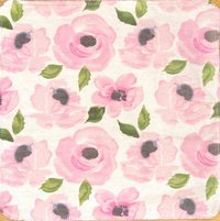 Pink Flowers Paperless Towels || Unpaper Towels Flowers || Zero-Waste || Cloth Napkins 12x12 Sheets