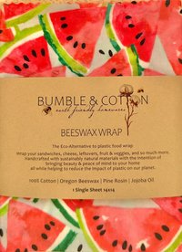 BEESWAX WRAP || Single Sheet 14x14 || Eco-Alternative Food Wrap