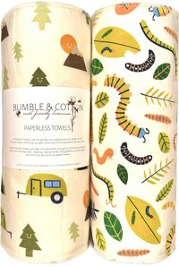 Summer Trio Paperless Towels Sunflowers & Nature || Unpaper Towels || Eco-Friendly Gift 12x12 Sheets