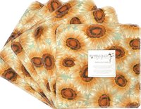 Painted Sunflowers Paperless Towels || Unpaper Towels || Zero Waste Kitchen Gifts 12x12 Sheets