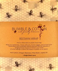 BEESWAX WRAP || Single Sheet 14x14 || Eco-Alternative Food Wrap