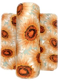 Painted Sunflowers Paperless Towels || Unpaper Towels || Zero Waste Kitchen Gifts 12x12 Sheets