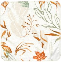 Botanical Leaves on Cream Paperless Towels || Unpaper Towels || Zero Waste Kitchen || Nature Cloth Napkins