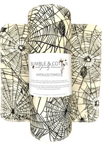 Spiderwebs Paperless Towels || Spooky Unpaper Towels || Eco Sustainable Kitchen