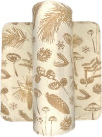 Mushrooms in a Pine Forest Paperless Towels || Unpaper Towels || Eco Sustainable Zero Waste Kitchen || Mushroom Cloth Napkins 12x12 Sheets