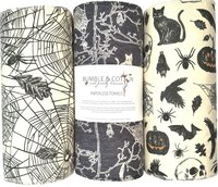 Spooky Trio Paperless Towels || Unpaper Towels || Zero Waste Halloween Kitchen