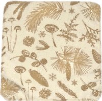 Mushrooms in a Pine Forest Paperless Towels || Unpaper Towels || Eco Sustainable Zero Waste Kitchen || Mushroom Cloth Napkins 12x12 Sheets