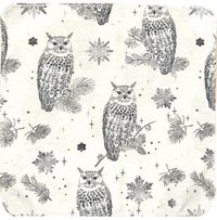 Owl Trio Paperless Towels || Unpaper Towels || Zero Waste Kitchen 12x12 Sheets