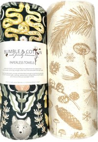 Nature Trio Paperless Towels || Unpaper Towels || Eco Kitchen Botanical Gift 12x12 Sheets