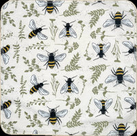 Bees + Plants Paperless Towels || 6 or 12 Unpaper Towels || Washable Wipes 12x12