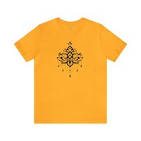 Lotus Tee Shirt || Lotus T-Shirt || Lotus Yoga Zen Henna Art T-shirt || Gender Neutral Gift