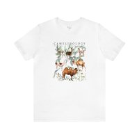 CAMELIDOLOGY Tee Shirt || Camelidology T-shirt || Gender Neutral Gift T-Shirt || Bactrian Camel Llama Guanaco Alpaca Vicuna