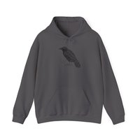 Raven Hoodie || Raven Crow Hooded Sweatshirt || Eco Hoodie || Wildlife Hoodie Gender Neutral Gift