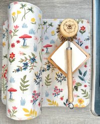 Wildllowers & Mushies Paperless Towels || Unpaper Towels || Eco Kitchen Gift || Flower Napkins 12x12 Sheets