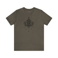 Lotus Tee Shirt || Lotus T-Shirt || Lotus Yoga Zen Henna Art T-shirt || Gender Neutral Gift