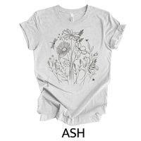 Wildflowers Tee Shirt || Flower Lover T-Shirt || Botanical Tee Shirt || Gender Neutral Gift