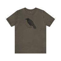 Raven Tee Shirt || Raven T-Shirt || Raven Crow Tree Eco T-shirt || Wildlife Tee Gender Neutral Gift