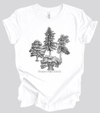 Preserve Old Growth Trees Tee || Eco Tee Shirt || Tree Lover T-shirt || Gender Neutral Gift