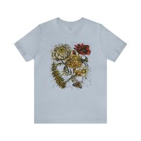 Floral Botanical Tee Shirt ||  Flower Tee || Botanical Flowers T-shirt || Nature ECO T-shirt Gender Neutral Gift