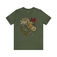 Floral Botanical Tee Shirt ||  Flower Tee || Botanical Flowers T-shirt || Nature ECO T-shirt Gender Neutral Gift