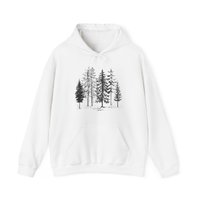Forest Unisex Hoodie || Forest Trees Hoodie || Tree Forest Hooded Sweatshirt Gender Neutral Gift