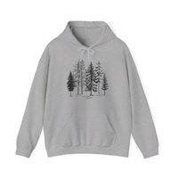 Forest Unisex Hoodie || Forest Trees Hoodie || Tree Forest Hooded Sweatshirt Gender Neutral Gift