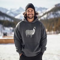 Llovely Llama Hoodie || Llama Llover Hoodie || Llama Hooded Sweatshirt Gender Neutral Gift