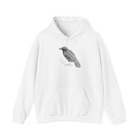 Raven Hoodie || Raven Crow Hooded Sweatshirt || Eco Hoodie || Wildlife Hoodie Gender Neutral Gift