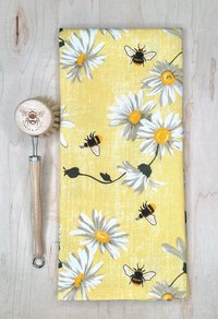 Bumbles & Flowers Chef Towel || Nature Inspired Kitchen Towel