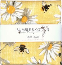 Bumbles & Flowers Chef Towel || Nature Inspired Kitchen Towel