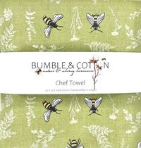 Bees on Green Chef Towel || Nature Inspired Kitchen Towel