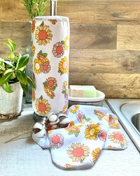 Flower Bouquet Paperless Towels || Unpaper Towels || Zero Waste Kitchen 12x12 Sheets || Mothers Day Gift