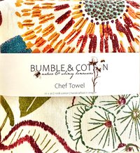 Sunset Floral Chef Towel || Nature Inspired Kitchen Towel