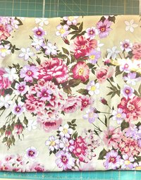 Linen Deadstock 4 Yards || Deadstock Yardage || Floral Lightweight Linen