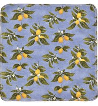 Citrus Paperless Towels || Unpaper Towels || Eco Kitchen Gift 12x12 Sheets || Lemons Kumquats Periwinkle