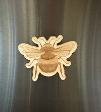 Bumblebee Wood Magnet || Bombus Affinis