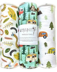 Summer Camping Mix Paperless Towels || Unpaper Towels || Eco-Friendly Summer Camping Gift || 12x12 Sheets