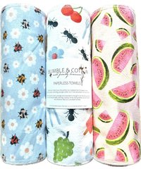 Summer Picnic Trio Paperless Towels || Unpaper Towels || Eco-Friendly Summer Picnic Gift || 12x12 Sheets