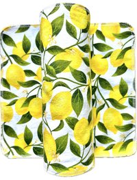 Lemon Paperless Towels || Unpaper Towels 12x12 || Lemon Lover Gift || Eco Kitchen Reusables