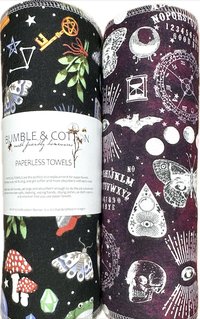 Spooky Magic Trio Paperless Towels || Unpaper Towels || Zero Waste Halloween Kitchen Gift