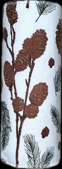 Pinecones Paperless Towels || Unpaper Towels || Eco Kitchen Botanical Gift || 12x12