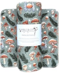 Winter Mushrooms Paperless Towels